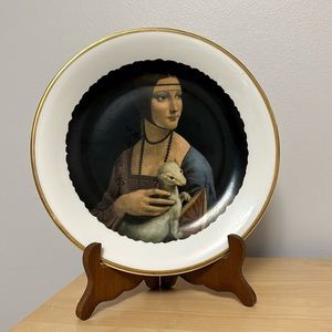 Vintage Wawel Leonardo da Vinci Lady with an Ermine Collector’s Decorative Plate